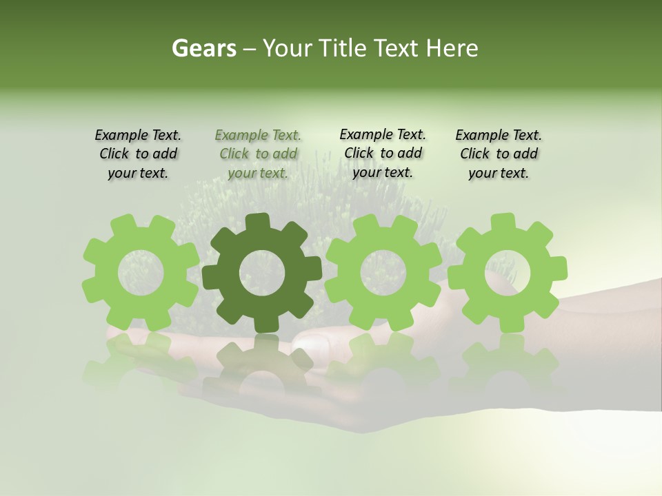 Sustainable Map Protect PowerPoint Template