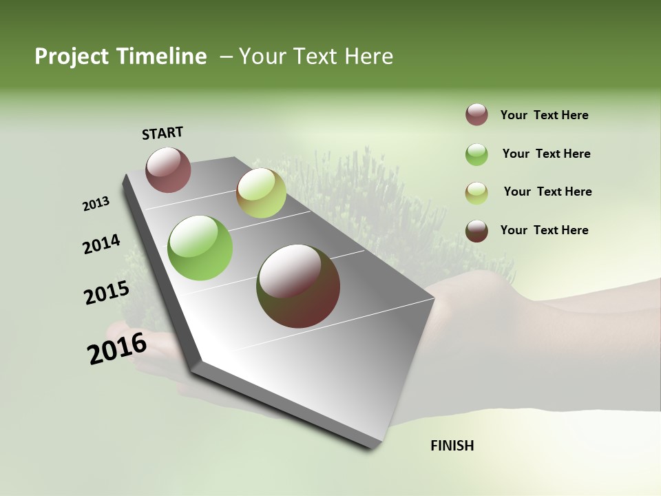 Sustainable Map Protect PowerPoint Template