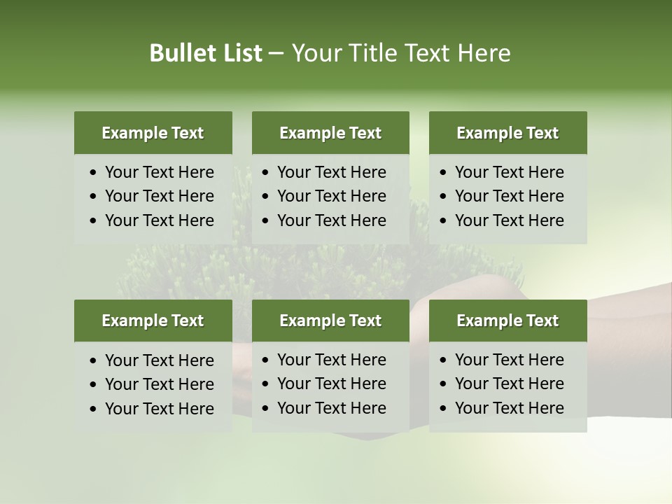 Sustainable Map Protect PowerPoint Template