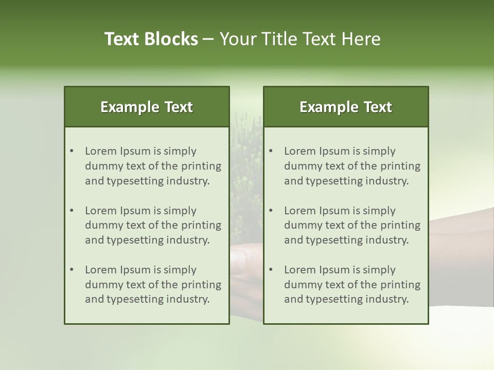 Sustainable Map Protect PowerPoint Template