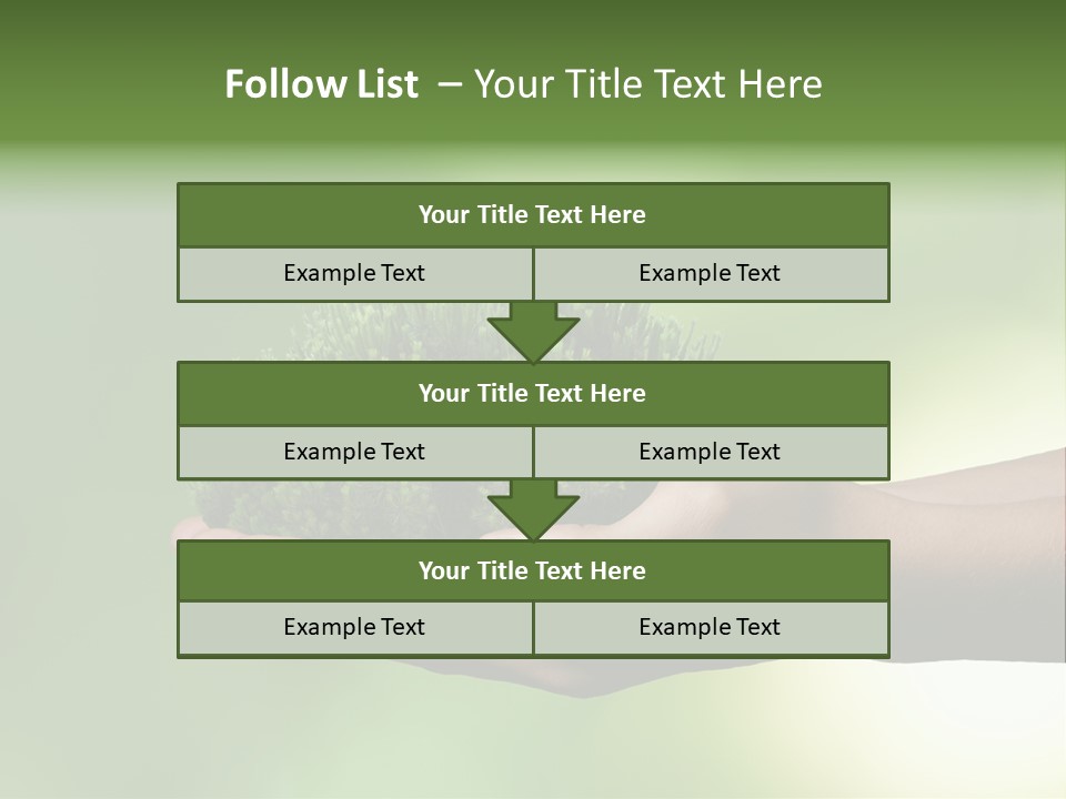Sustainable Map Protect PowerPoint Template