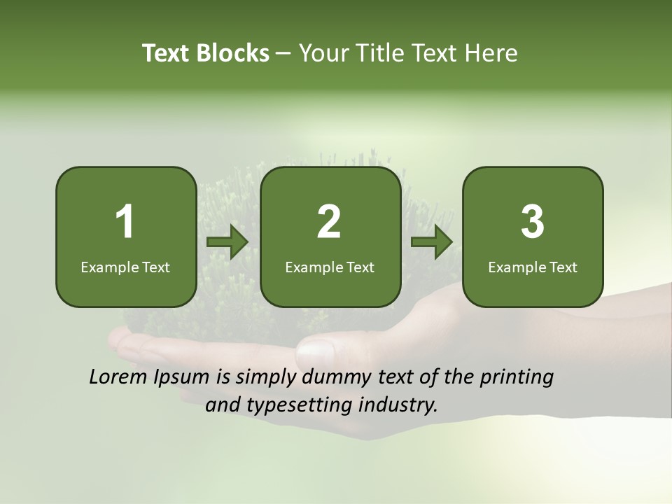 Sustainable Map Protect PowerPoint Template