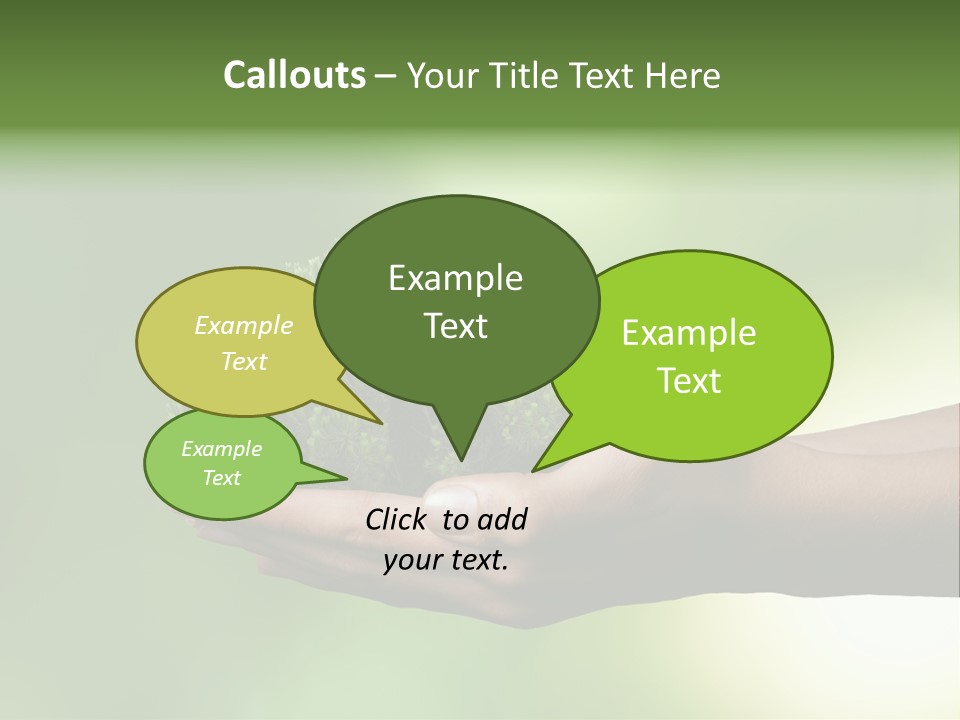 Sustainable Map Protect PowerPoint Template