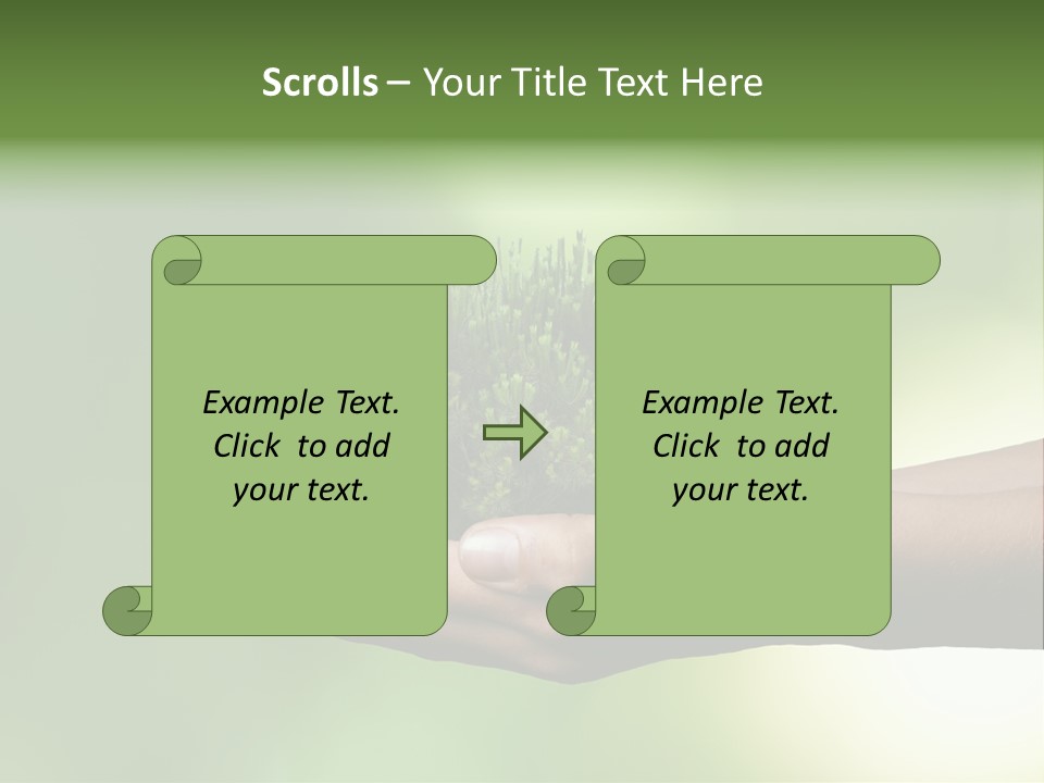 Sustainable Map Protect PowerPoint Template