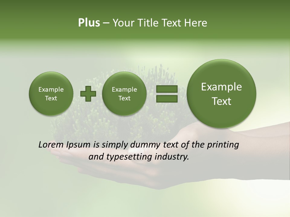 Sustainable Map Protect PowerPoint Template