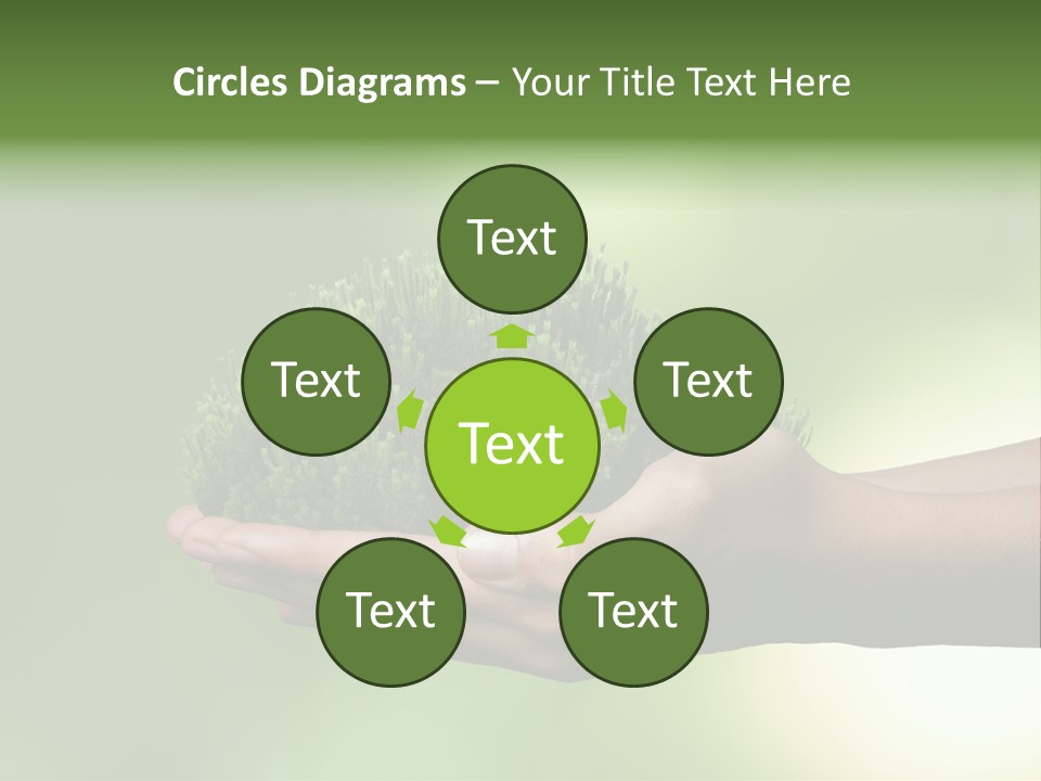 Sustainable Map Protect PowerPoint Template