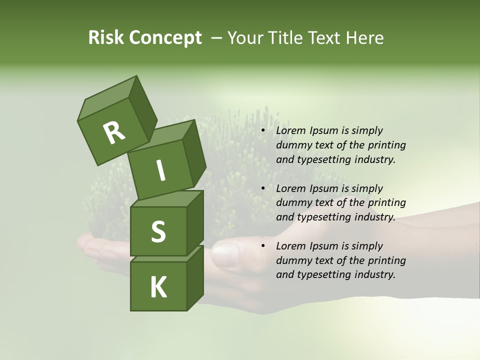 Sustainable Map Protect PowerPoint Template