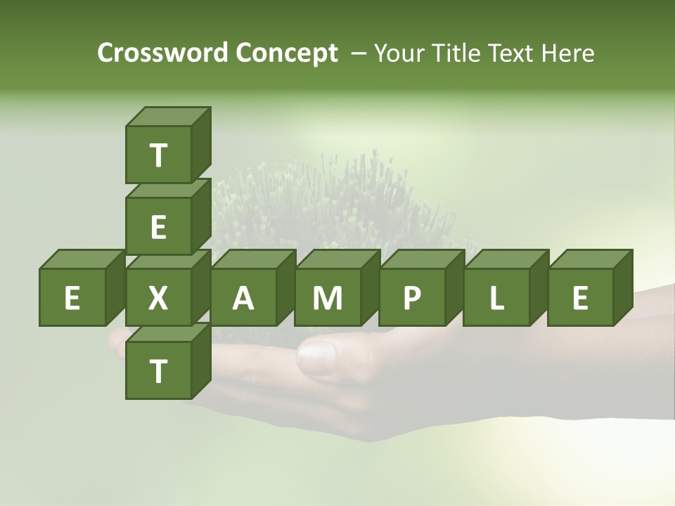 Sustainable Map Protect PowerPoint Template