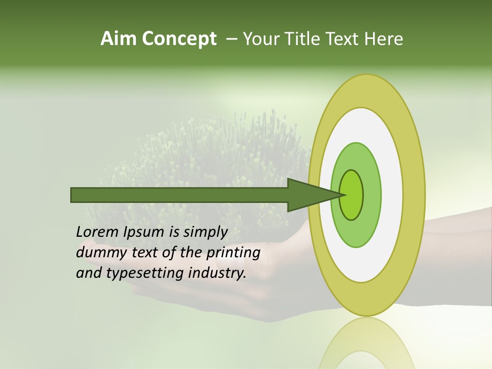 Sustainable Map Protect PowerPoint Template