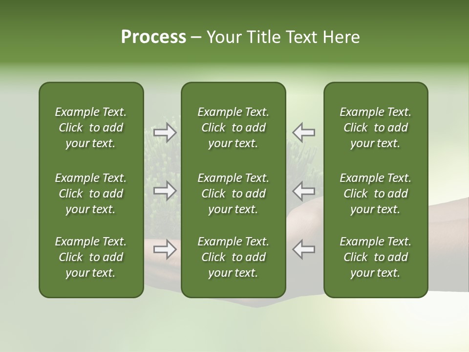 Sustainable Map Protect PowerPoint Template