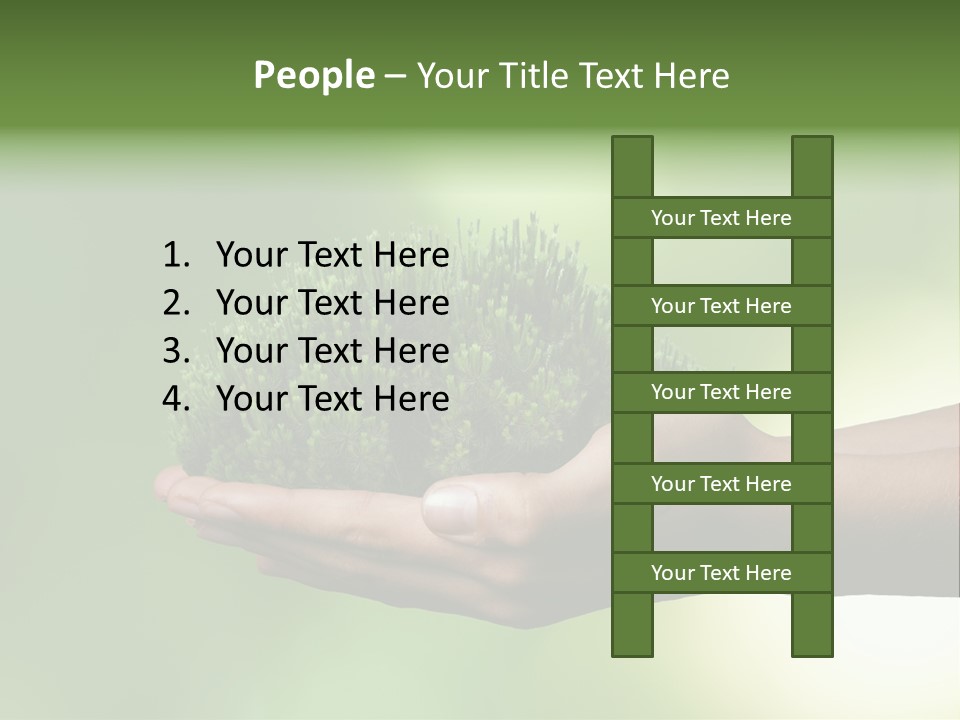 Sustainable Map Protect PowerPoint Template