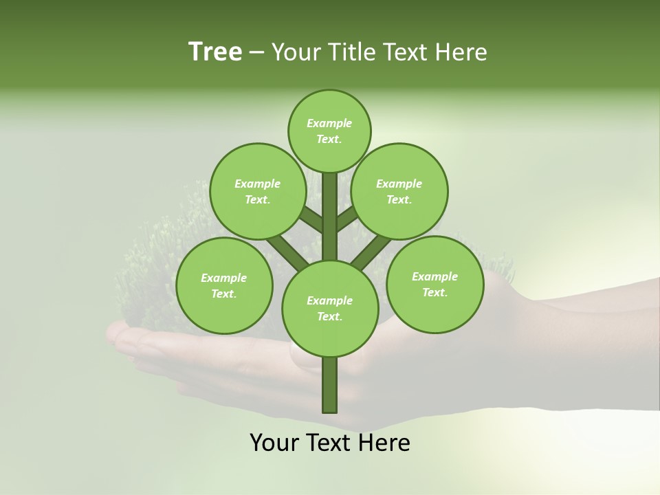 Sustainable Map Protect PowerPoint Template