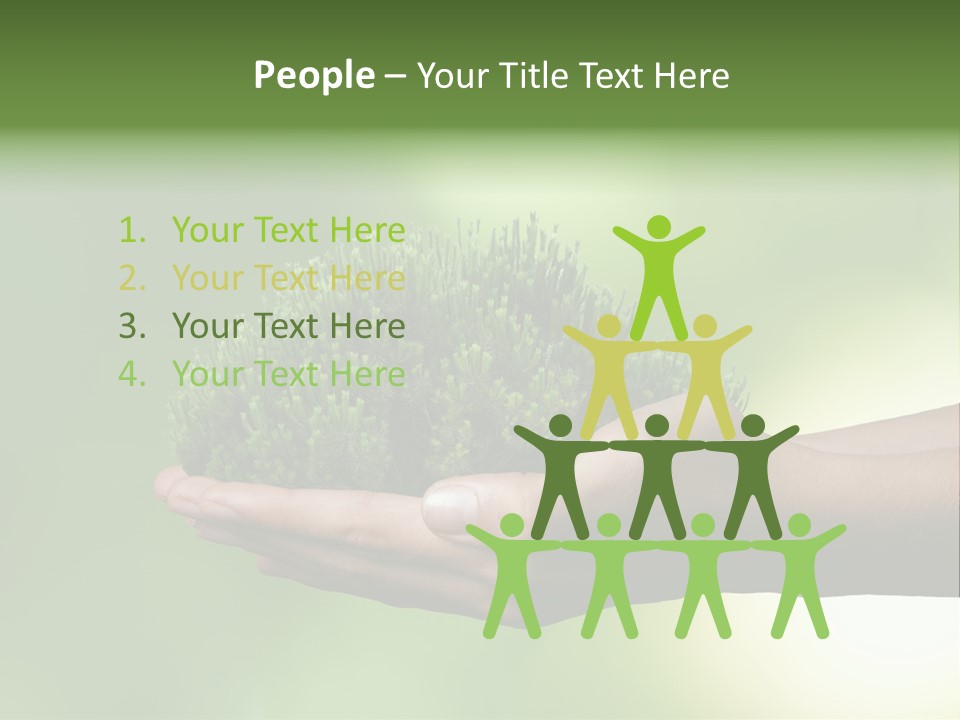 Sustainable Map Protect PowerPoint Template