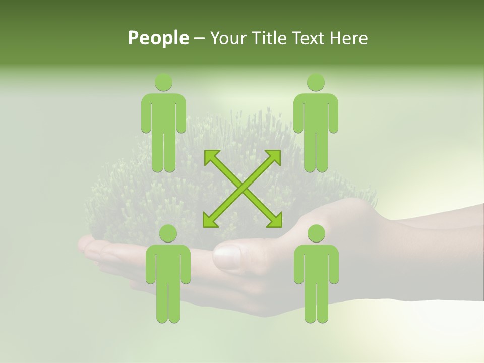 Sustainable Map Protect PowerPoint Template