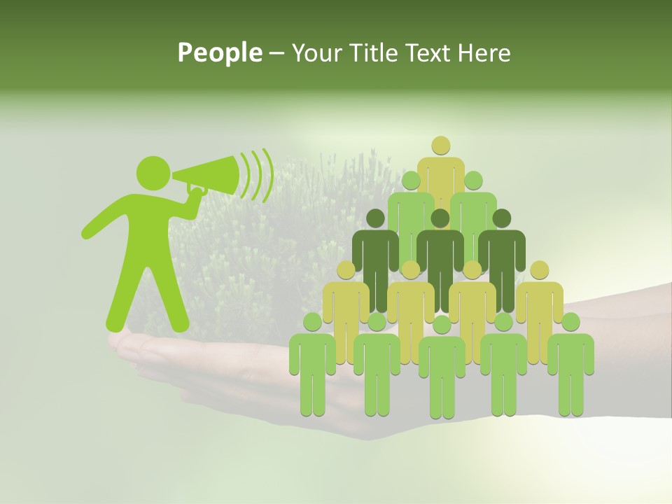 Sustainable Map Protect PowerPoint Template