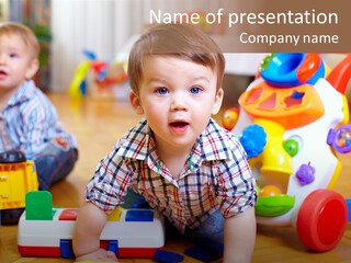 Toy Toddler Little PowerPoint Template