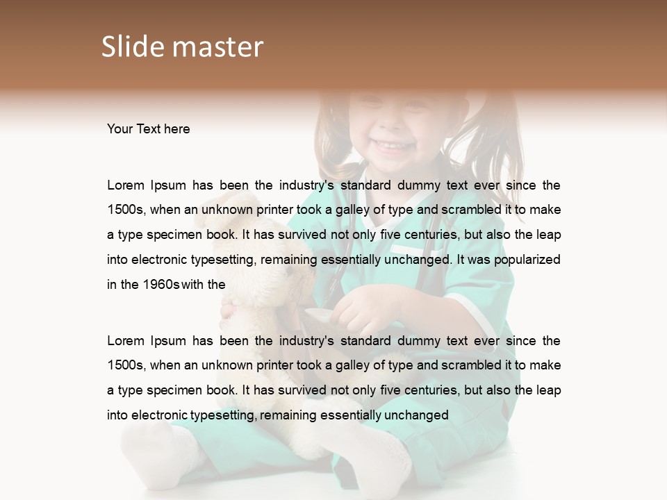 Treat Person Uniform PowerPoint Template