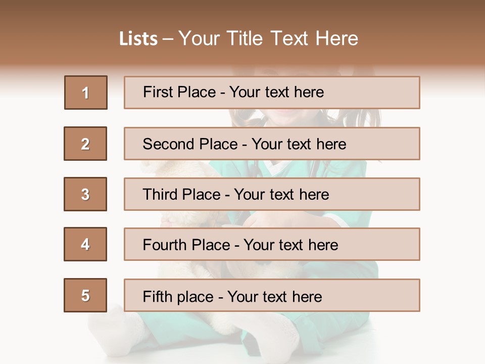 Treat Person Uniform PowerPoint Template