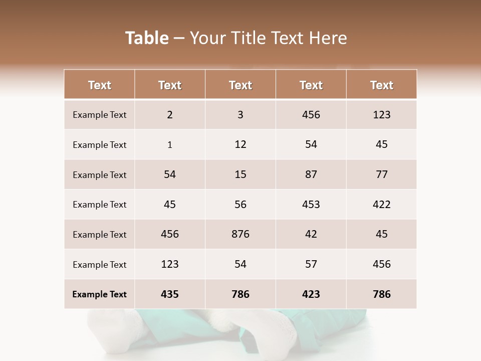 Treat Person Uniform PowerPoint Template