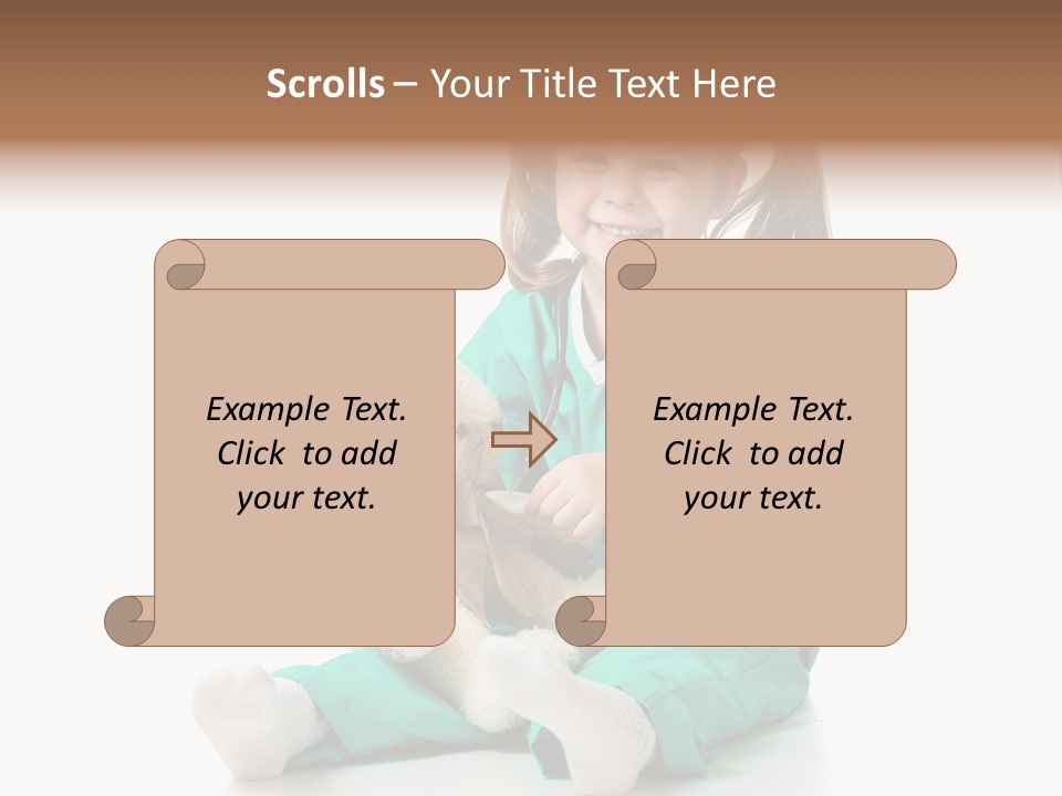 Treat Person Uniform PowerPoint Template