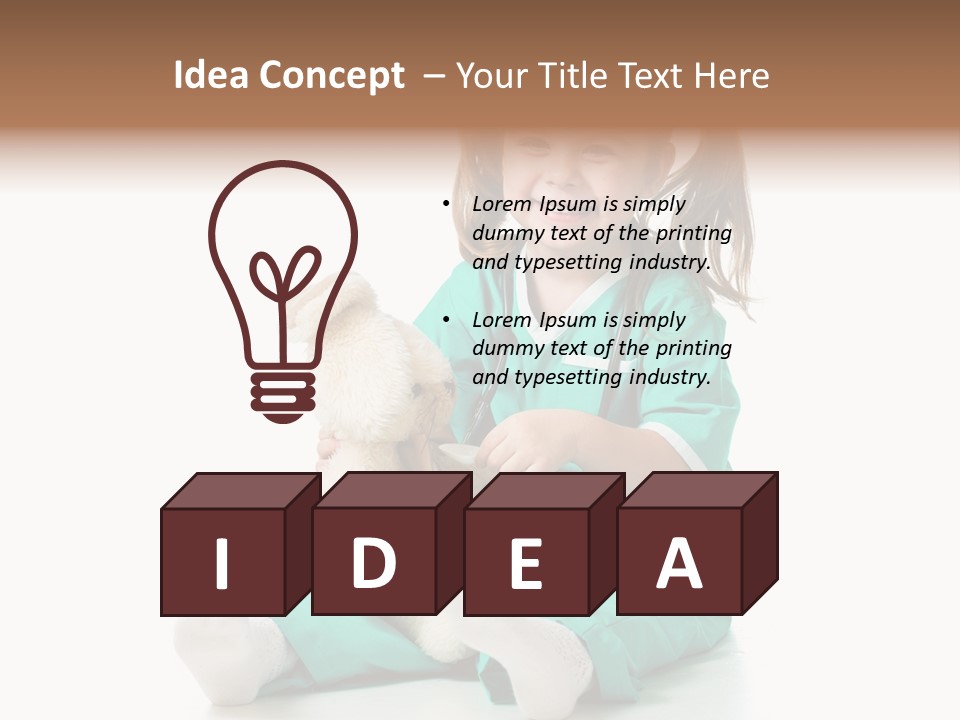 Treat Person Uniform PowerPoint Template