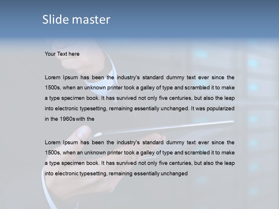 Suit Database E Commerce PowerPoint Template