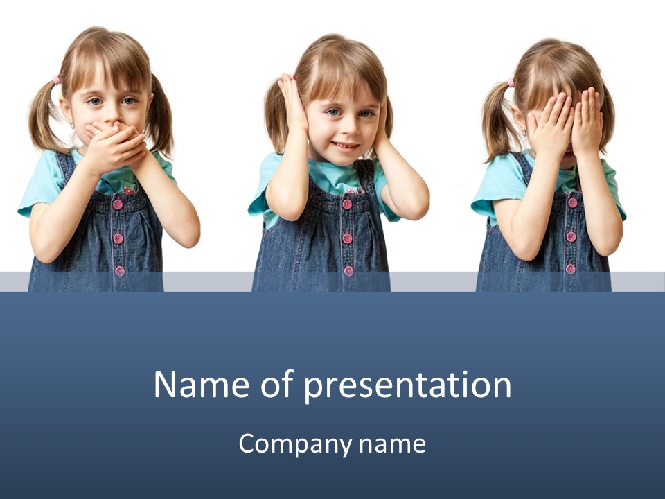 Silence Speak Hiding PowerPoint Template