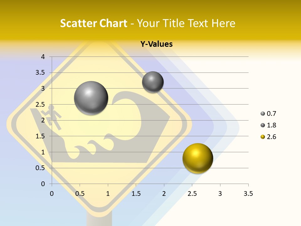 Illustration Sign Route PowerPoint Template
