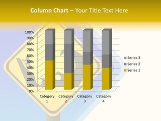 Illustration Sign Route PowerPoint Template