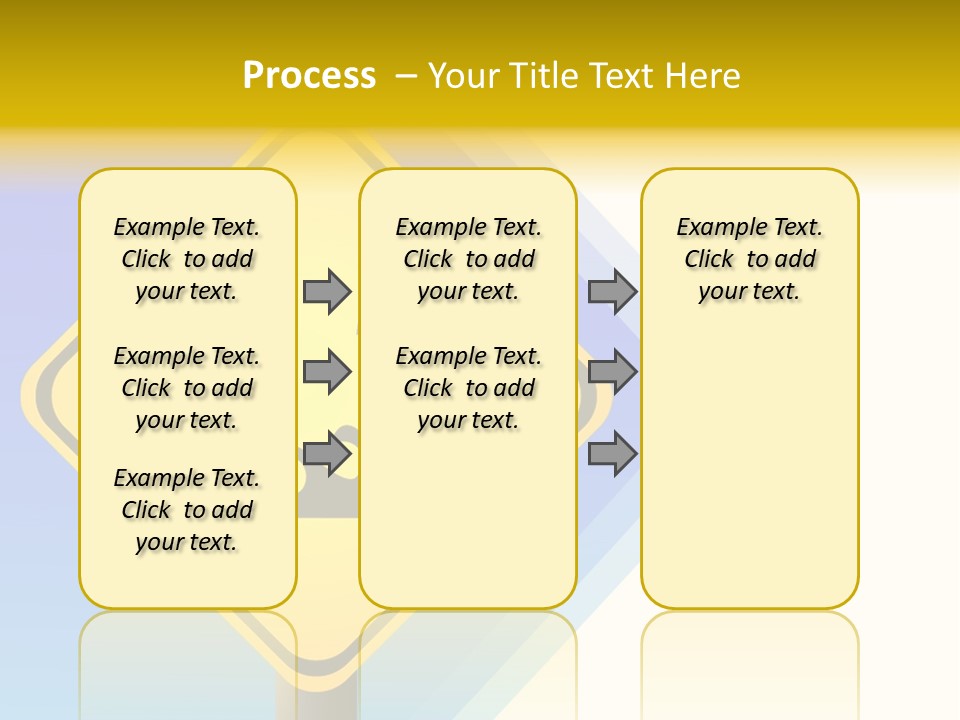 Illustration Sign Route PowerPoint Template