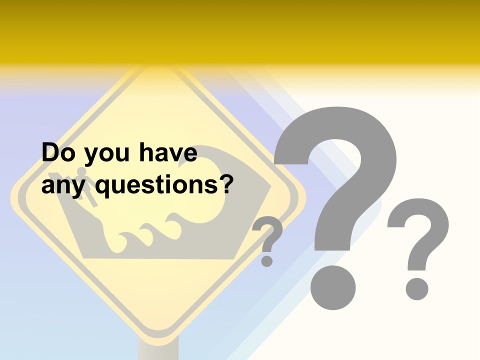 Illustration Sign Route PowerPoint Template