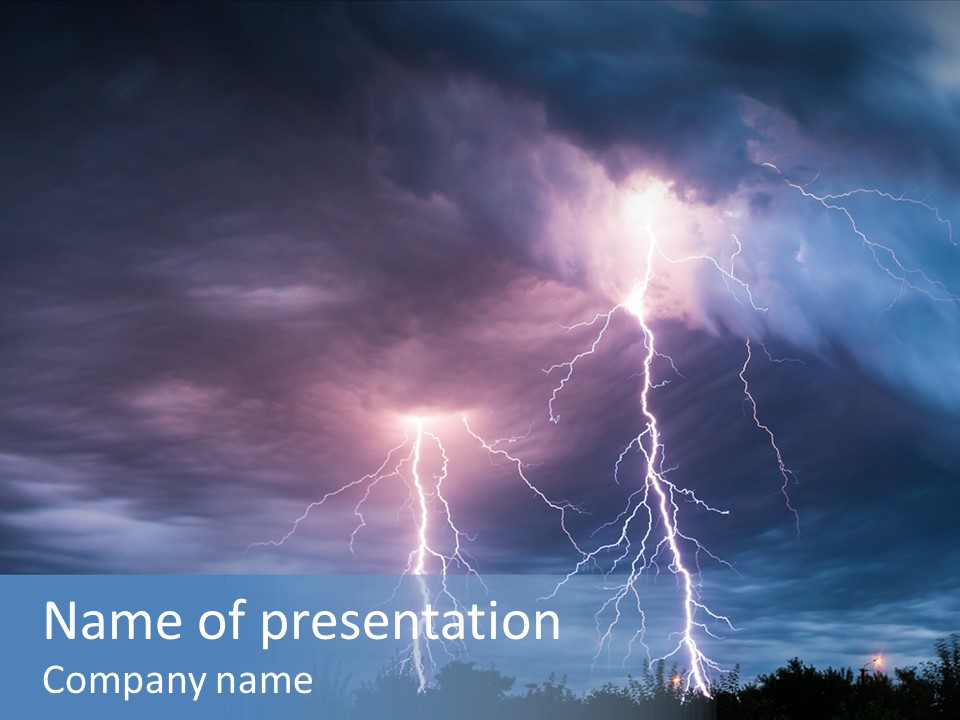 Weather Overcast Storm PowerPoint Template