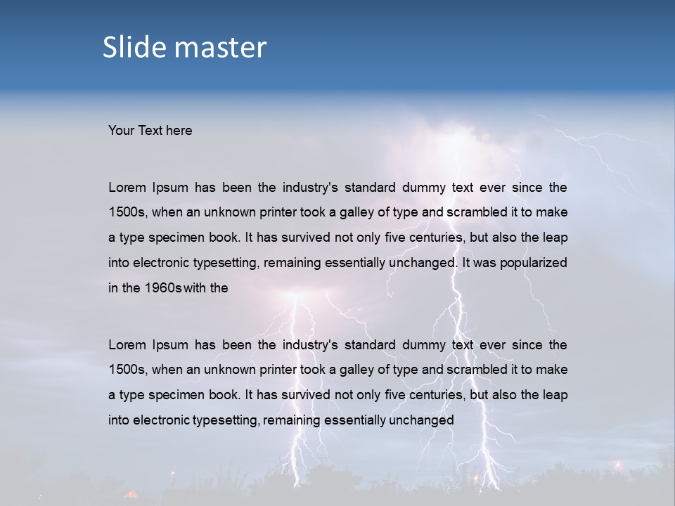 Weather Overcast Storm PowerPoint Template