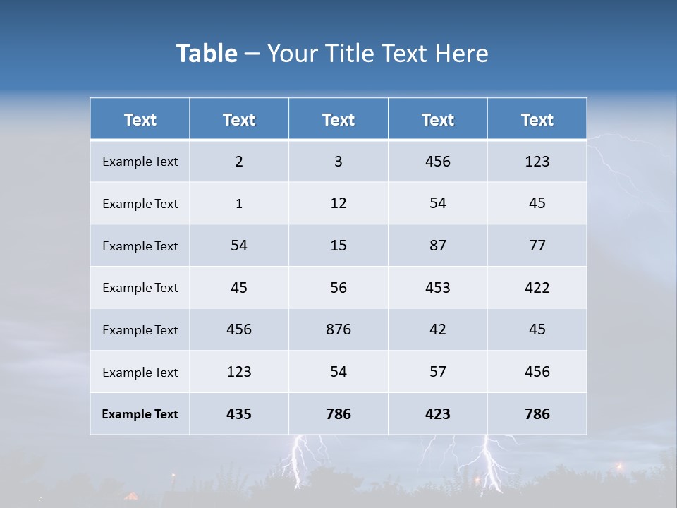 Weather Overcast Storm PowerPoint Template