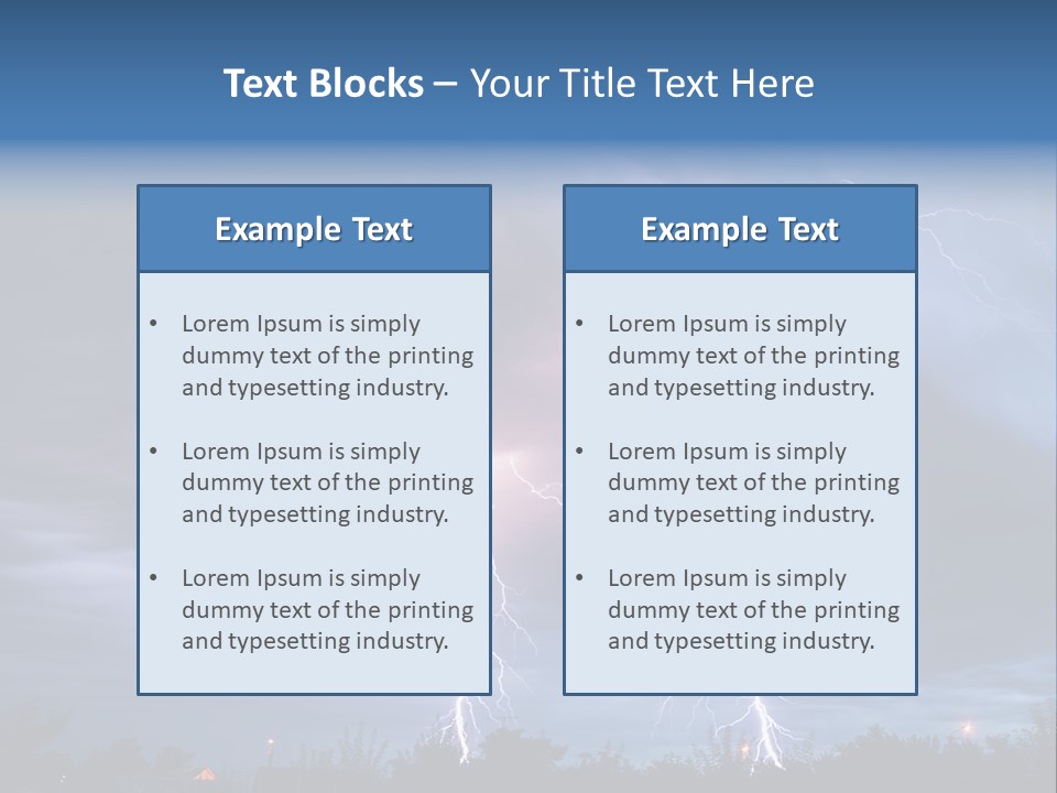 Weather Overcast Storm PowerPoint Template