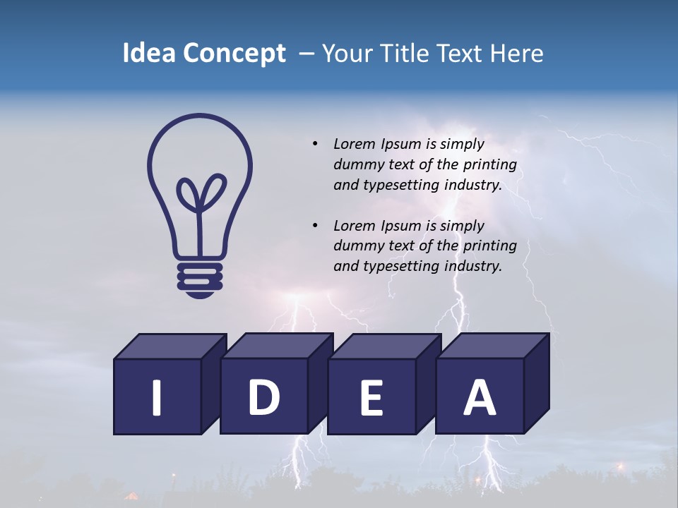 Weather Overcast Storm PowerPoint Template