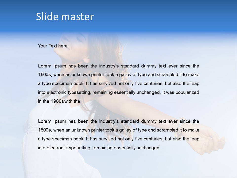 Hispanic Outstretched Fresh PowerPoint Template