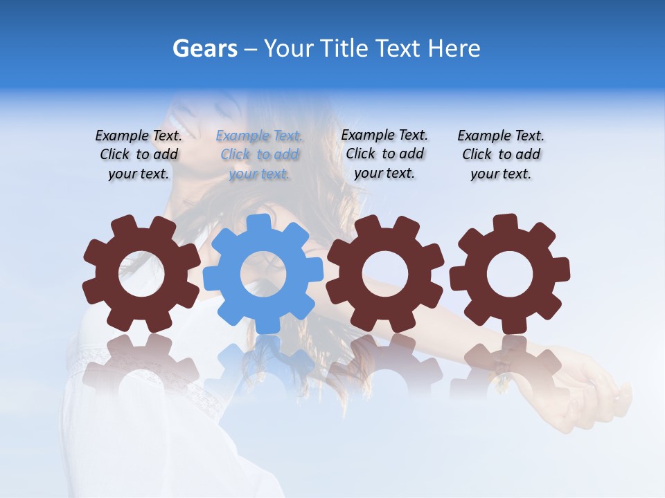 Hispanic Outstretched Fresh PowerPoint Template