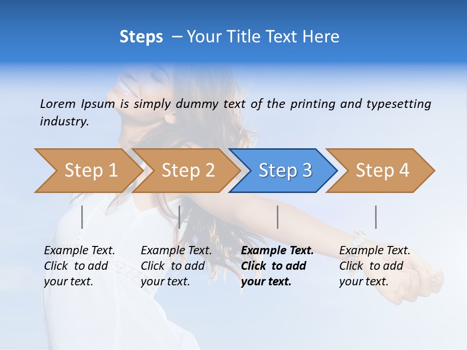 Hispanic Outstretched Fresh PowerPoint Template