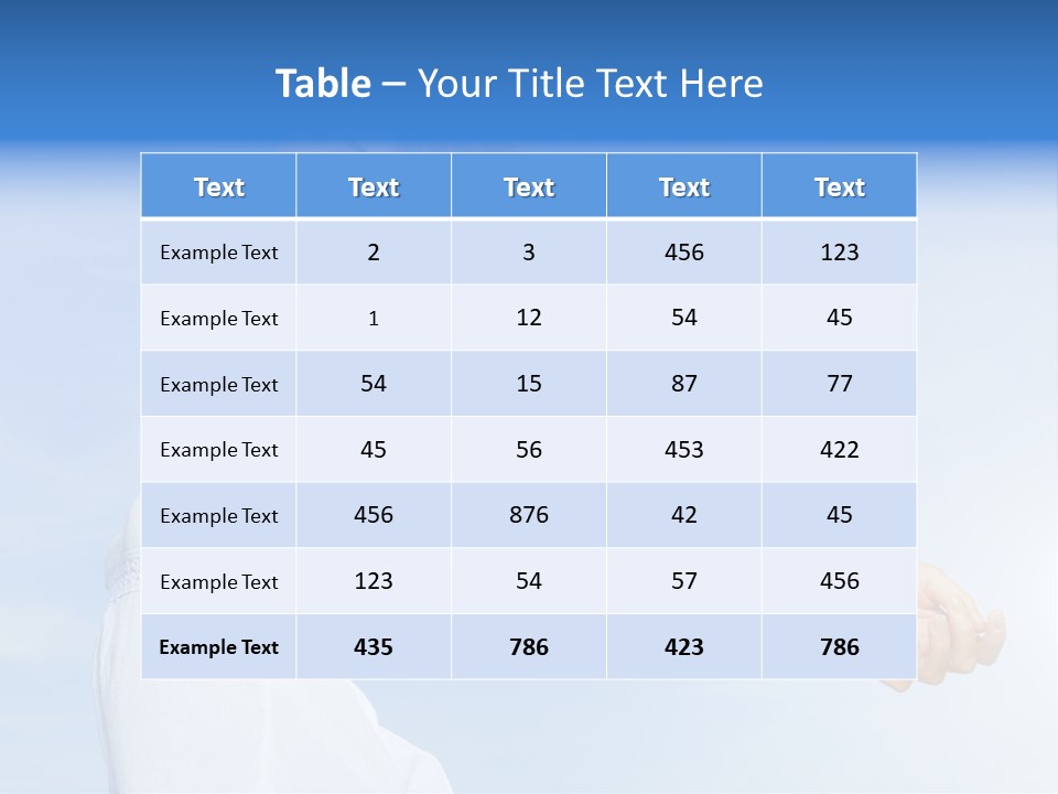 Hispanic Outstretched Fresh PowerPoint Template