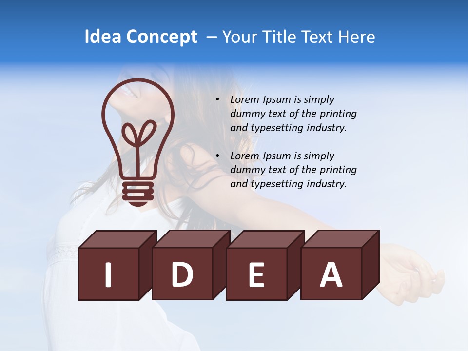 Hispanic Outstretched Fresh PowerPoint Template