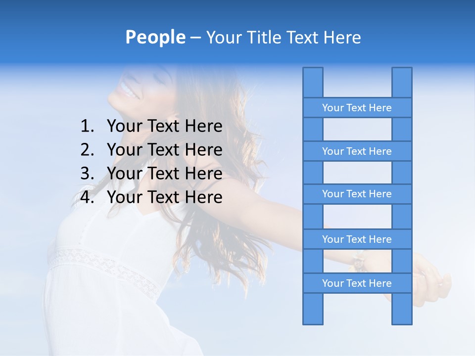 Hispanic Outstretched Fresh PowerPoint Template