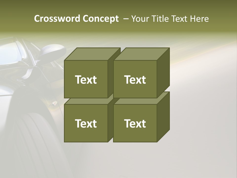 Light View Vehicle PowerPoint Template
