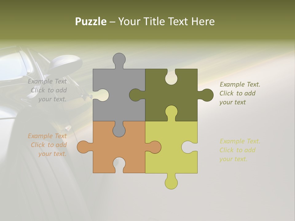 Light View Vehicle PowerPoint Template