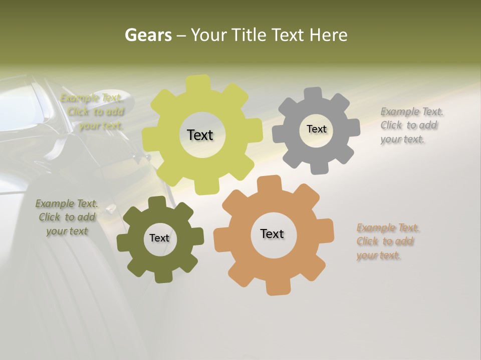 Light View Vehicle PowerPoint Template