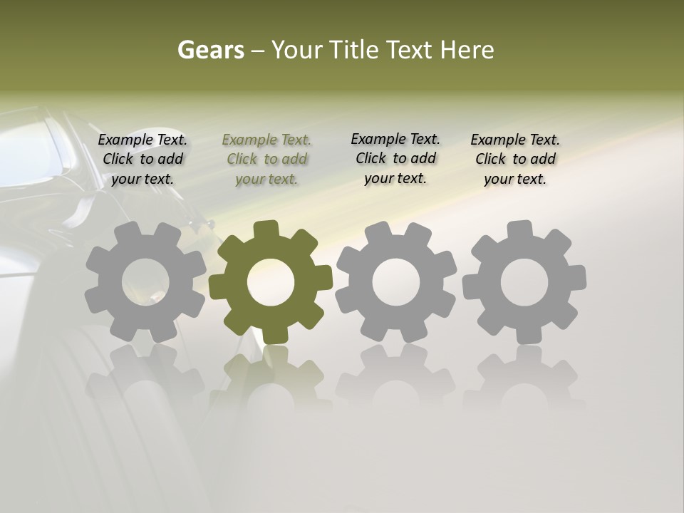Light View Vehicle PowerPoint Template