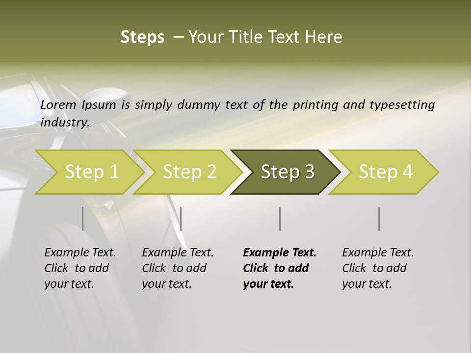 Light View Vehicle PowerPoint Template