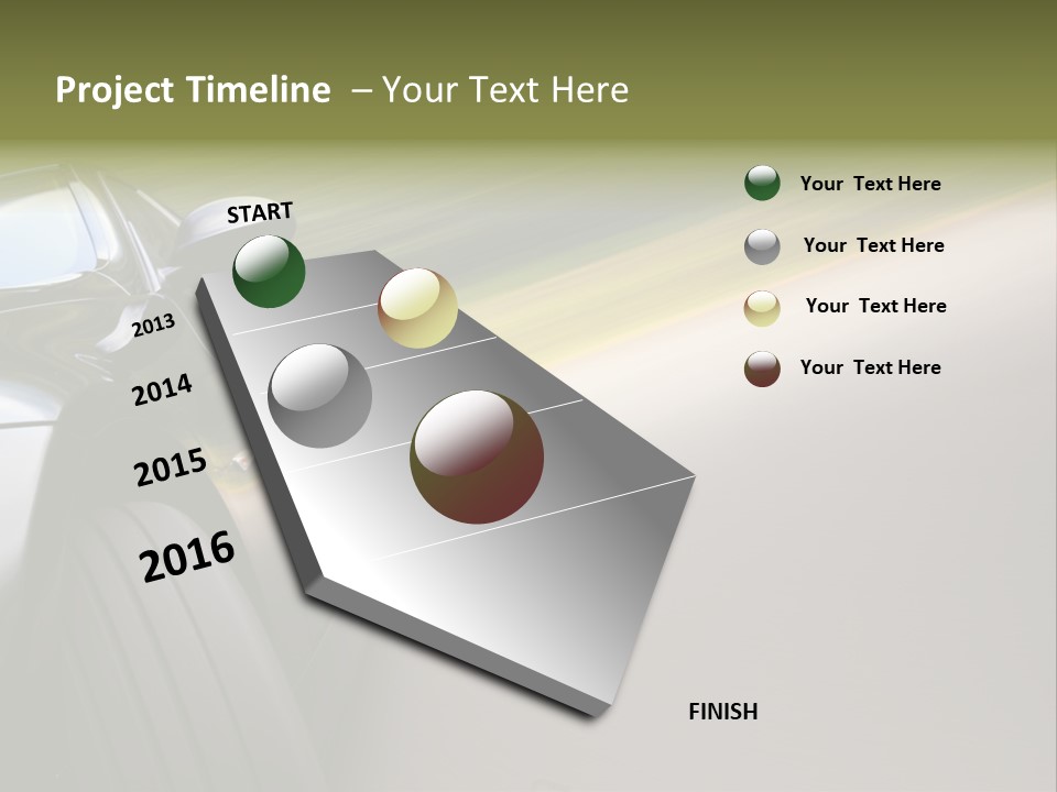 Light View Vehicle PowerPoint Template