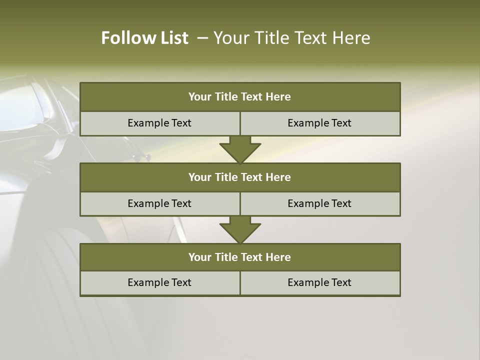 Light View Vehicle PowerPoint Template