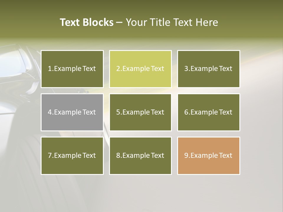 Light View Vehicle PowerPoint Template